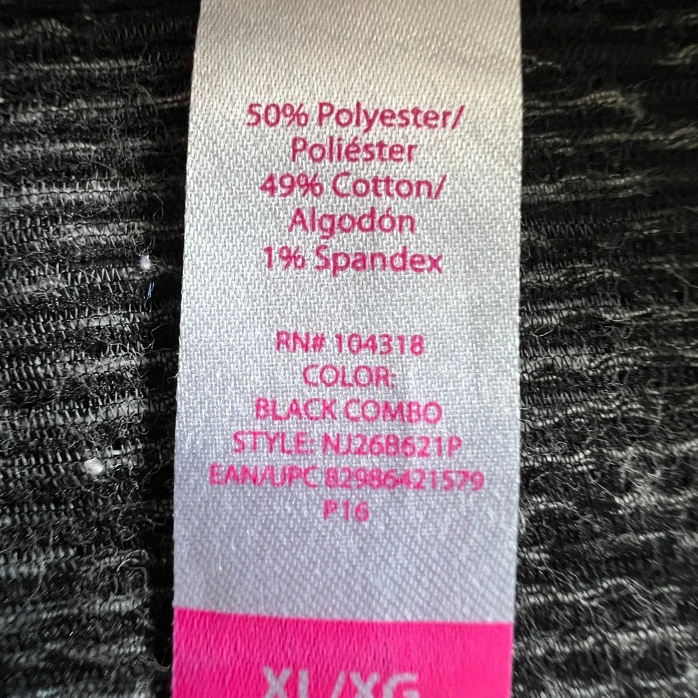Skirt XL Black White Chevron Mini Bohemian Festival No Boundaries Skater Indie - Picture 7 of 8